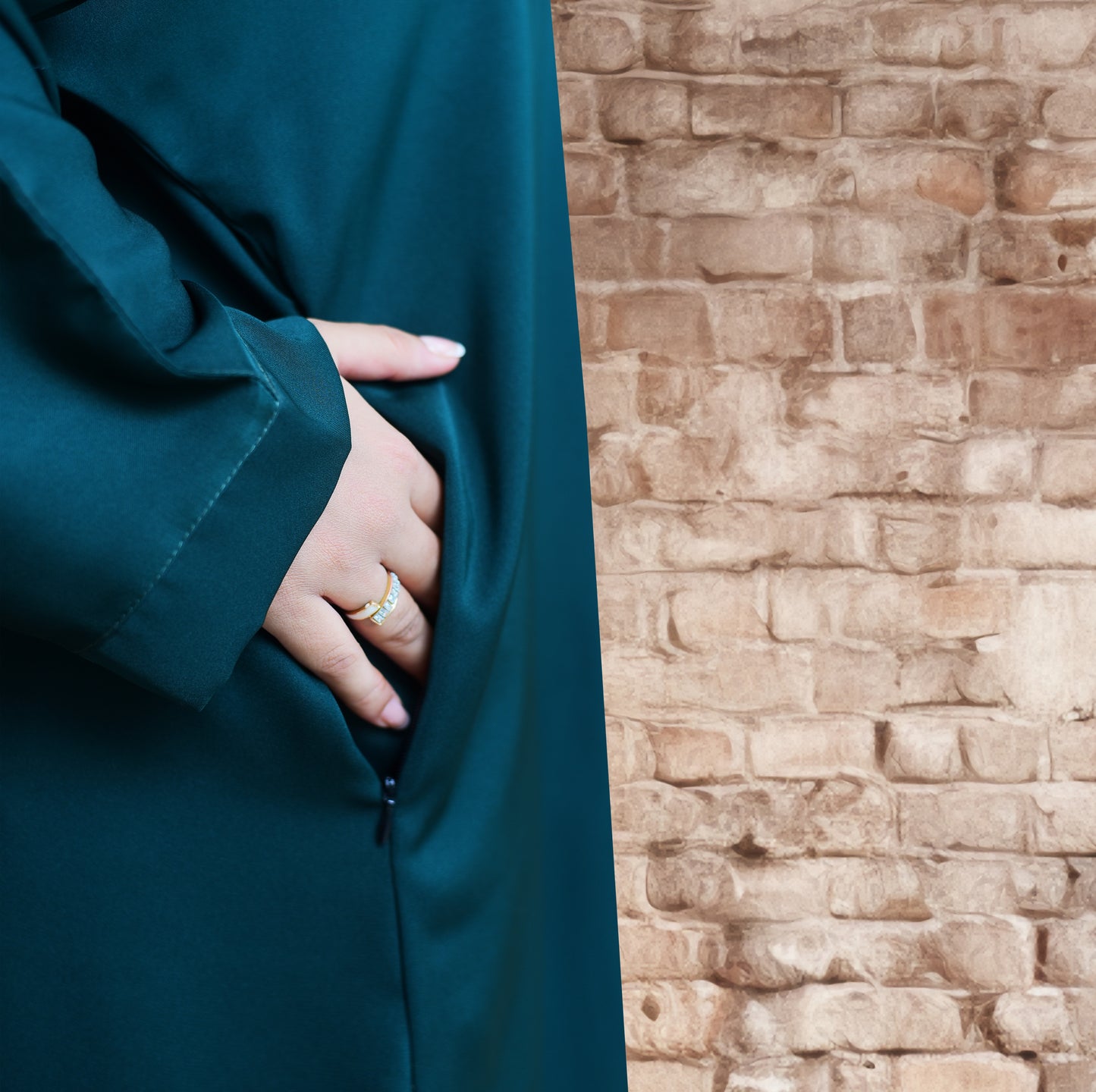 DARK GREEN GOWN ABAYA