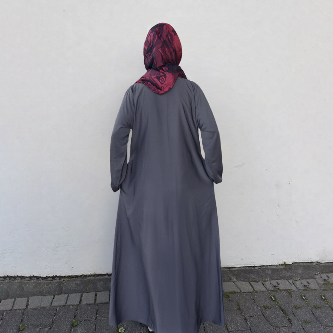 GREY GOWN ABAYA