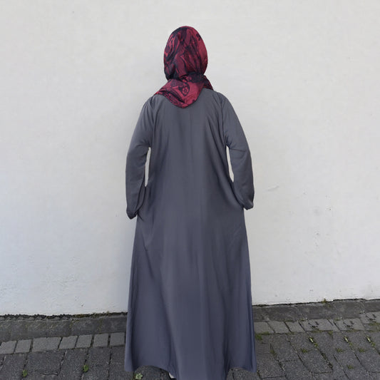 GREY GOWN ABAYA