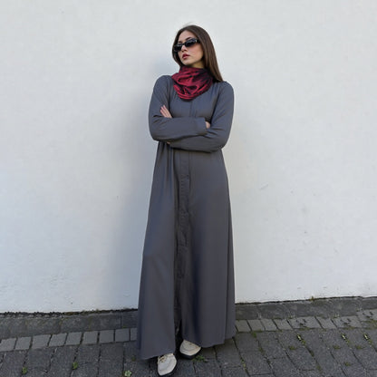 GREY GOWN ABAYA