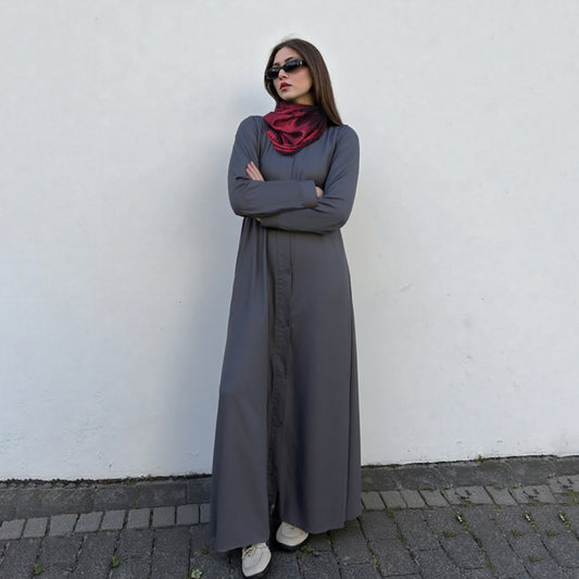 GREY GOWN ABAYA