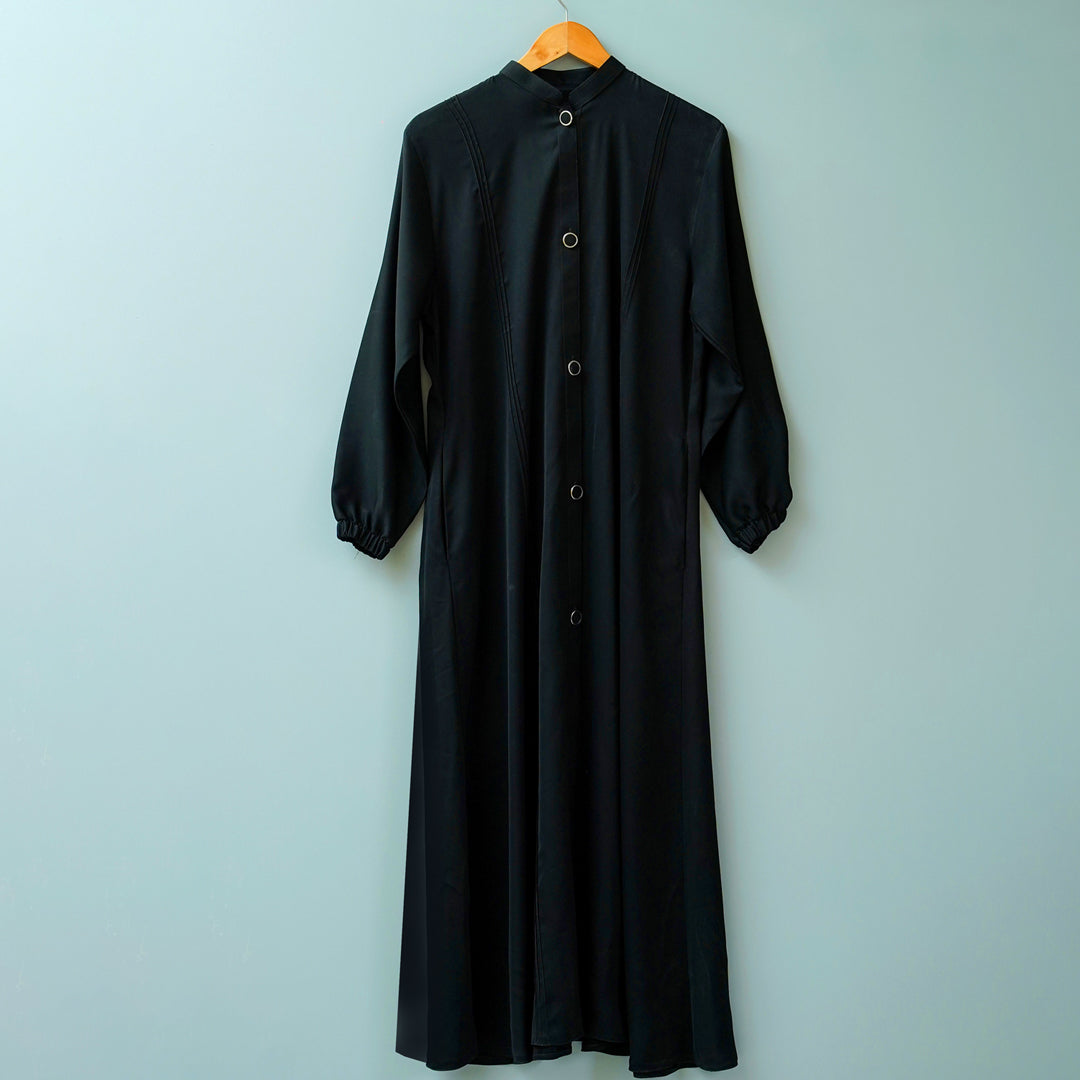 BLACK OPEN ABAYA