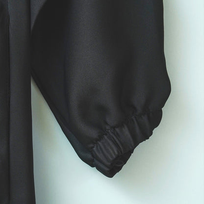 BLACK OPEN ABAYA